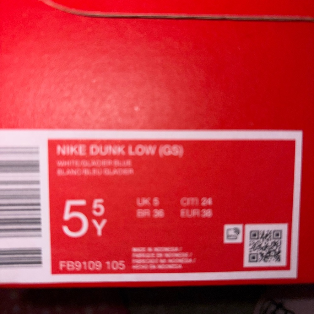 Nike Dunk Low White and Blue Sneakers